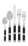 ALAIN SAINT-JOANIS CARLA STAINLESS STEEL AND EBONY SILVERWARE SET,705324