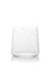 LOBMEYR EXCLUSIVE CRACK ENGRAVED GLASS TUMBLER,771984