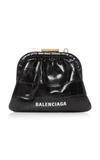 BALENCIAGA CLOUD CROC-EFFECT LEATHER COIN PURSE,791537