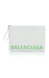 BALENCIAGA Printed Textured-Leather Pouch,801969