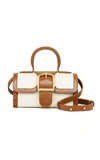 RYLAN Mini Satchel Contrasting Leather Top Handle Bag,813269