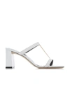 BY FAR WOMEN'S CHLOE CHAIN-DETAILED LEATHER SANDALS,824103
