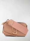 MARC JACOBS PINK SNAPSHOT 皮质斜挎包,15426073