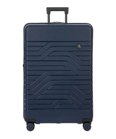 Bric's B-y Ulisse Large Expandable Trolley Suitcase In Ocean Blue