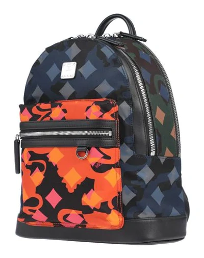 Mcm Backpack & Fanny Pack In Dark Blue