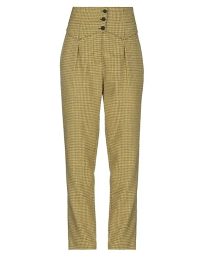 Atos Lombardini Casual Pants In Ocher