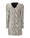 CAVALLI CLASS CAVALLI CLASS WOMAN MINI DRESS SAND SIZE 4 COTTON, VISCOSE, ELASTANE, VIRGIN WOOL, POLYESTER