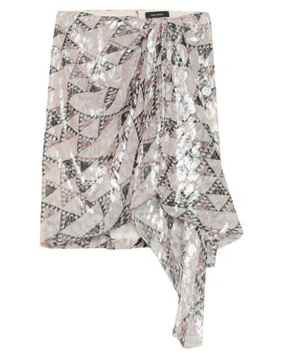 Isabel Marant Knee Length Skirt In Light Grey