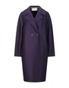 Harris Wharf London Coat In Purple