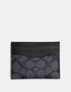 Coach Kartenetui Aus Charakteristischem Canvas In Charcoal/black
