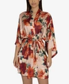 MIDNIGHT BAKERY ORIANNA FLORAL WRAP ROBE, ONLINE ONLY