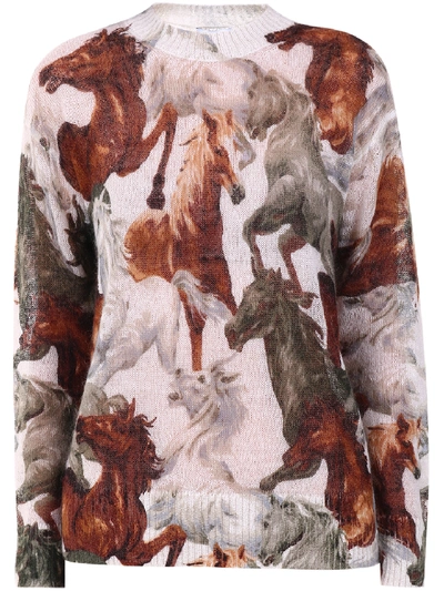 Kenzo Intarsia Sweater In Printed