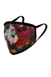 PROFOUND BLACK INK SPLATTER TIE DYE FACE MASK,PFOU-UA5