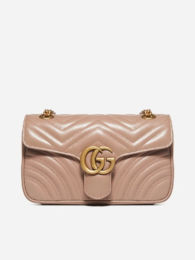 Gucci Borsa Piccola Gg Marmont In Pelle Matelasse'