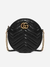 GUCCI BORSA ROTONDA GG MARMONT MINI IN PELLE MATELASSE’