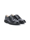 Montelpare Tradition Patent Round-toe Brogues In Black