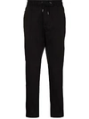 Dolce & Gabbana Rear Logo Patched Track Pants In Black