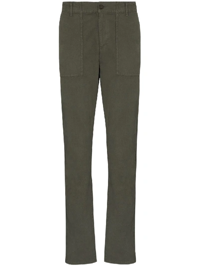 Paige Cragmont Slim Leg Trousers In Green