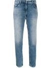 PATRIZIA PEPE STONEWASHED STRAIGHT JEANS