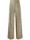 CHLOÉ HOUNDSTOOTH WIDE-LEG TROUSERS