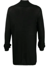 RICK OWENS OVERSIZE HIGH-NECK JUMPER