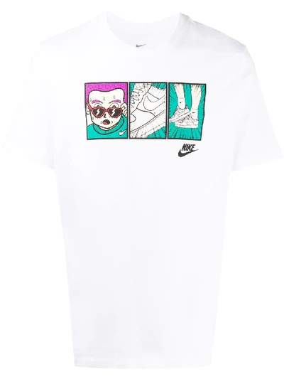 Nike Graphic Print T-shirt In White