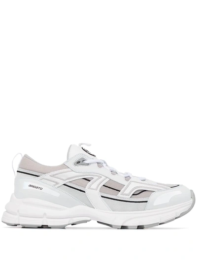 Axel Arigato Marathon R-trail Runner Leather Sneakers In White,grey