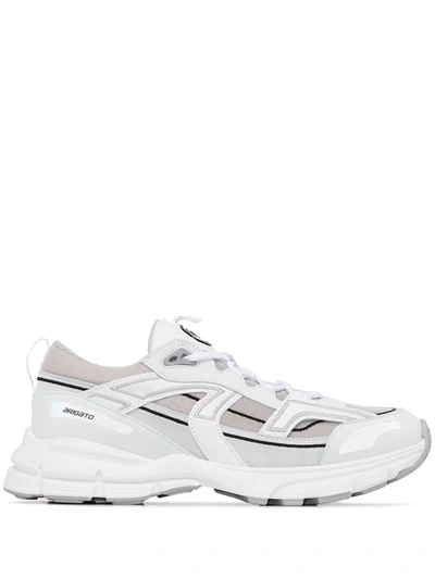 Axel Arigato Marathon R-trail Runner Leather Trainers In White,grey