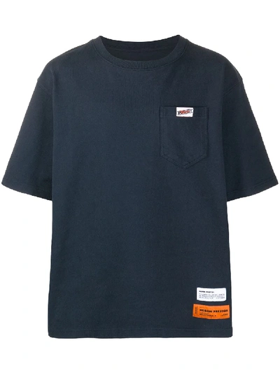 Heron Preston 'uniform' Logo Patch T-shirt In Blue