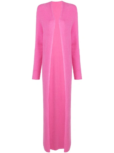 Apparis Aria Cardigan Coat In Pink