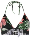 Calvin Klein Intense Power Triangle Bikini Top In Black