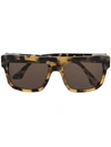 Thierry Lasry Felony Square Sunglasses In Brown