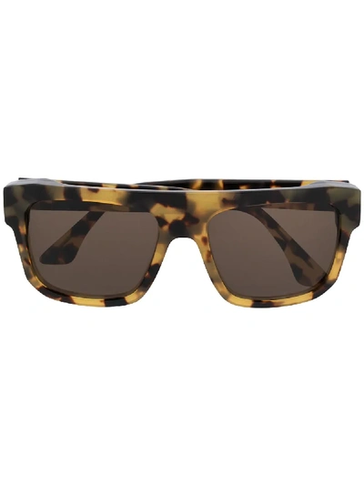 Thierry Lasry Felony Square Sunglasses In Brown