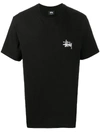 Stussy Logo Print Short-sleeved T-shirt In Black