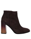 Alberto Fermani Ankle Boot In Dark Brown