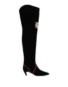 Roger Vivier Knee Boots In Black