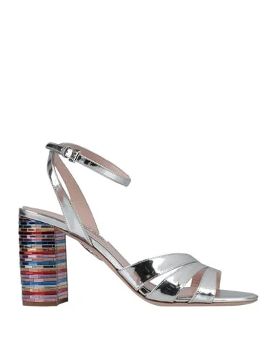 Miu Miu Sandals In Silver