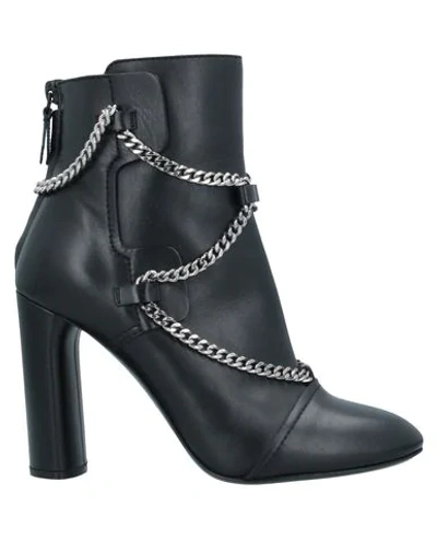 Casadei Ankle Boots In Black