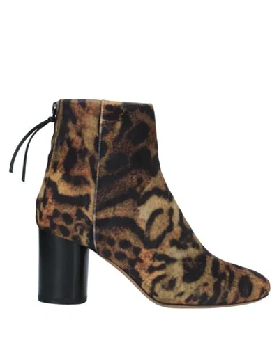 Isabel Marant Ankle Boots In Camel