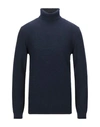 Grey Daniele Alessandrini Turtleneck In Dark Blue