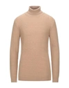 Grey Daniele Alessandrini Turtleneck In Beige