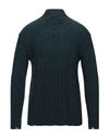 MACCHIA J MACCHIA J MAN TURTLENECK DARK GREEN SIZE L WOOL, POLYAMIDE