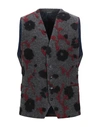 Grey Daniele Alessandrini Vests In Grey