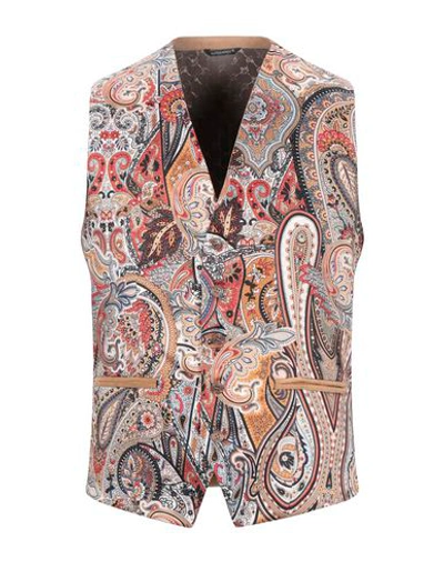 Daniele Alessandrini Suit Vest In Camel
