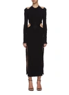 DION LEE DOUBLE TIE GATHERED DRESS