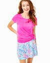 Lilly Pulitzer Women's Etta Scoopneck Top In Pink Size 2xs -  In Pink In Pink