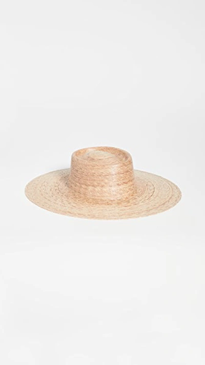 Lack Of Color Palma Woven Boater Hat In Natural