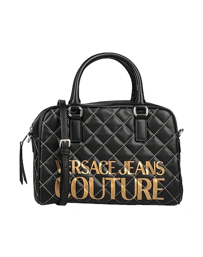 Versace Jeans Handbags In Black