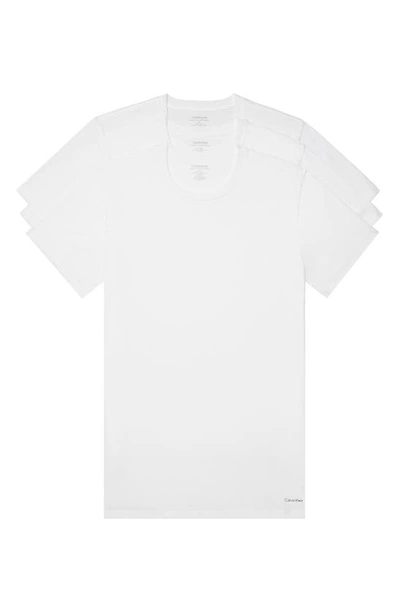 Calvin Klein 3-pack Cotton Crewneck T-shirt In White