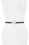 CHLOÉ SKINNY LEATHER BELT,C20UC027SOC